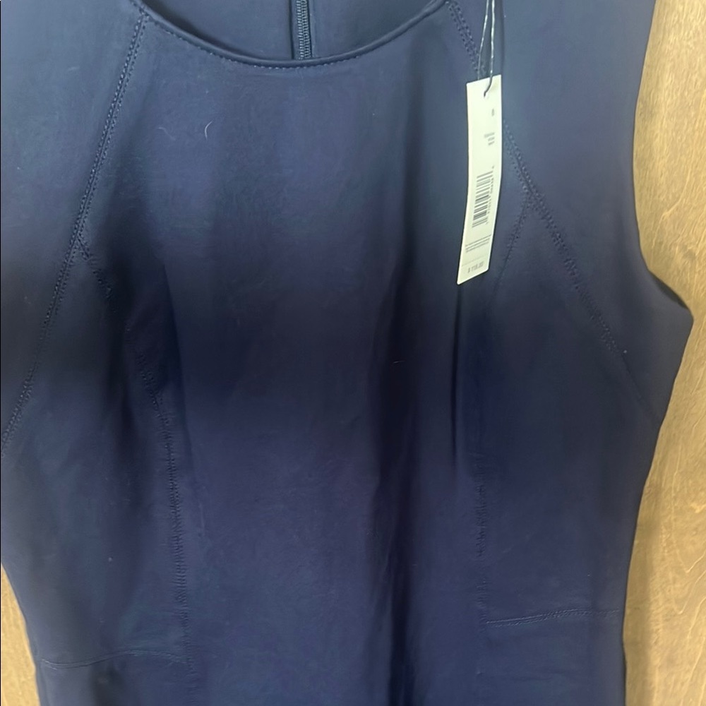 💙NWT Tahari Navy Sheath Dress – Size 8 💙 - Picture 3 of 7